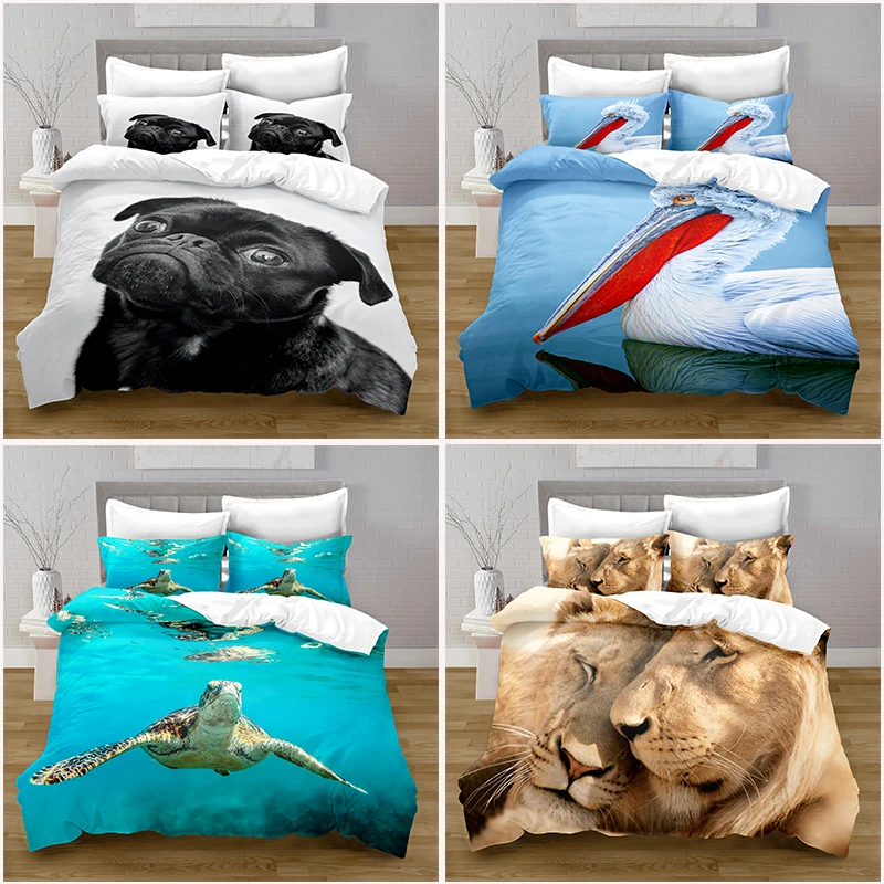 

Home Textiles Printed Animal Bedding Quilt Cover & Pillowcase Full Size Queen Bedding Set Bed Set Queen Size Bedding Set