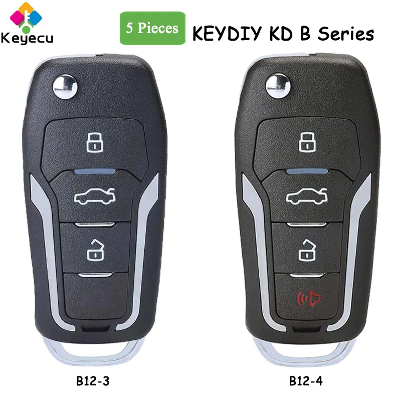 KEYECU 5 шт. KEYDIY для Ford Style Универсальная Серия B KD дистанционный Автомобильный ключ