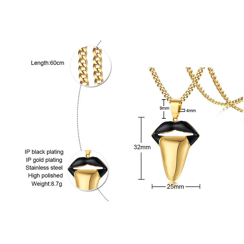 2020 Original Unique Tough Out Mount Pendants for Men Black Gold Tone Stainless Steel Punk Male Collier with 24&quot Curb Chain | Украшения