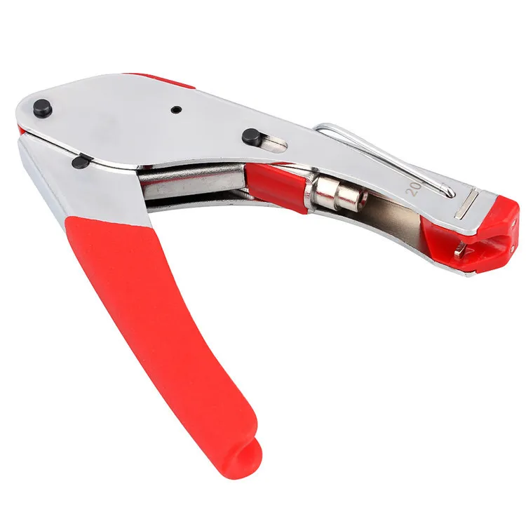 

Wholesale 1PC Plier Connector Compression Hand Tool Crimper for Coaxial RG6 RG59 F RCA Coax Cable Cutter Top Quality