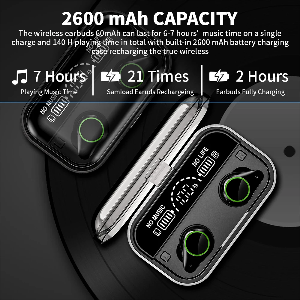 T10 TWS Bluetooth Earphone Wireless Headphones Touch HD Stereo noise Reduction bass Headset with Charging Box Earbud For iPhone