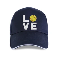new love softball gift for softball sporter fans men baseball cap softball player black m