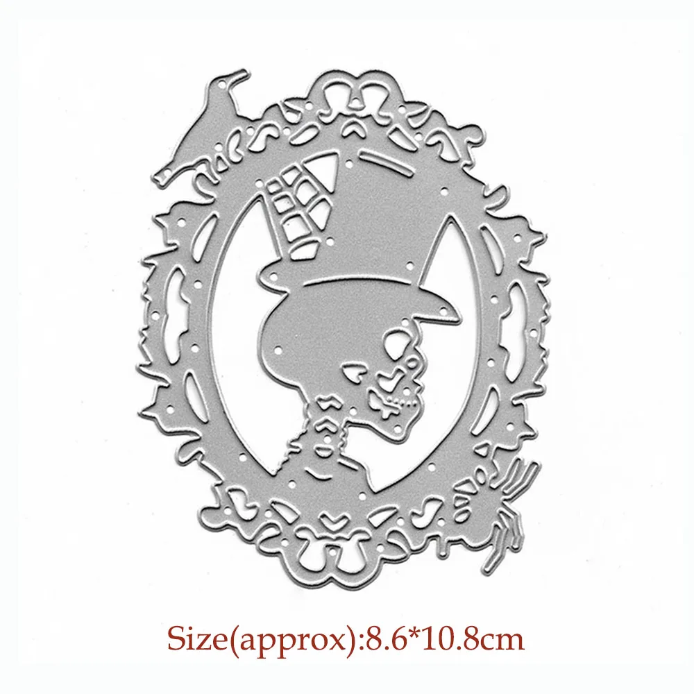 

Halloween Metal Cutting Dies Skull Die Mould For Scrapbooking DIY Mold Paper Album Decor Embossing Folder Craft Dies Stencil