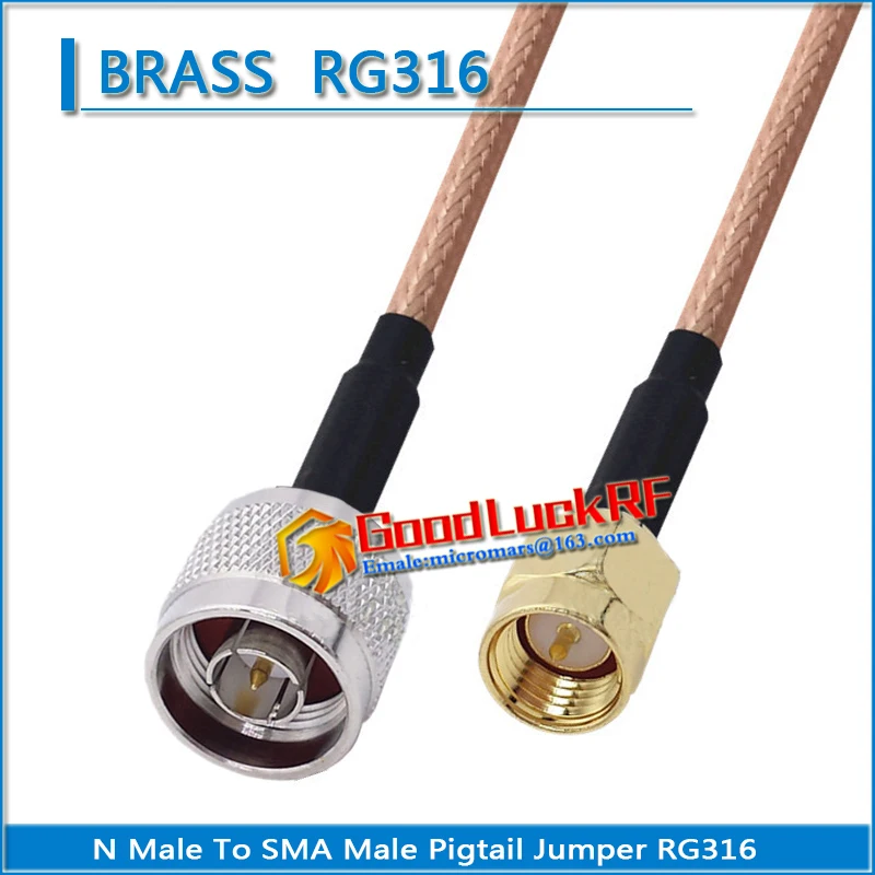 1 шт. Высококачественный коаксиальный кабель RG316 С РАЗЪЕМАМИ N и SMA | Строительство