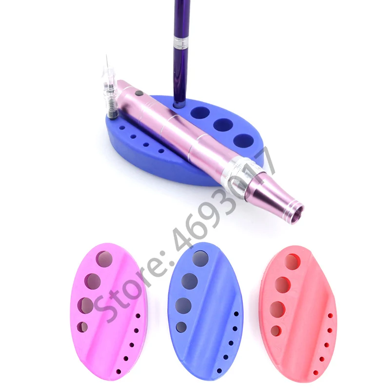 

New Oval Silicone Cover Of Standing Rack Tattoo Ink Cup Pigment Cup Stand Holder For Tattoo Machine Accessories Tattoo Supplies