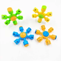 50pcs 6 arms hand spinner novelty gag toys decompression toy fidget spinners with steel balls bidirectional rotating shaft