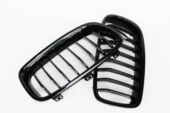 Пара глянцевых матовых передних решеток с углеродной чернотой 3 цветов для BMW серии F30 F31 F35 F80 2012 2013-2017 Гоночные решетки.