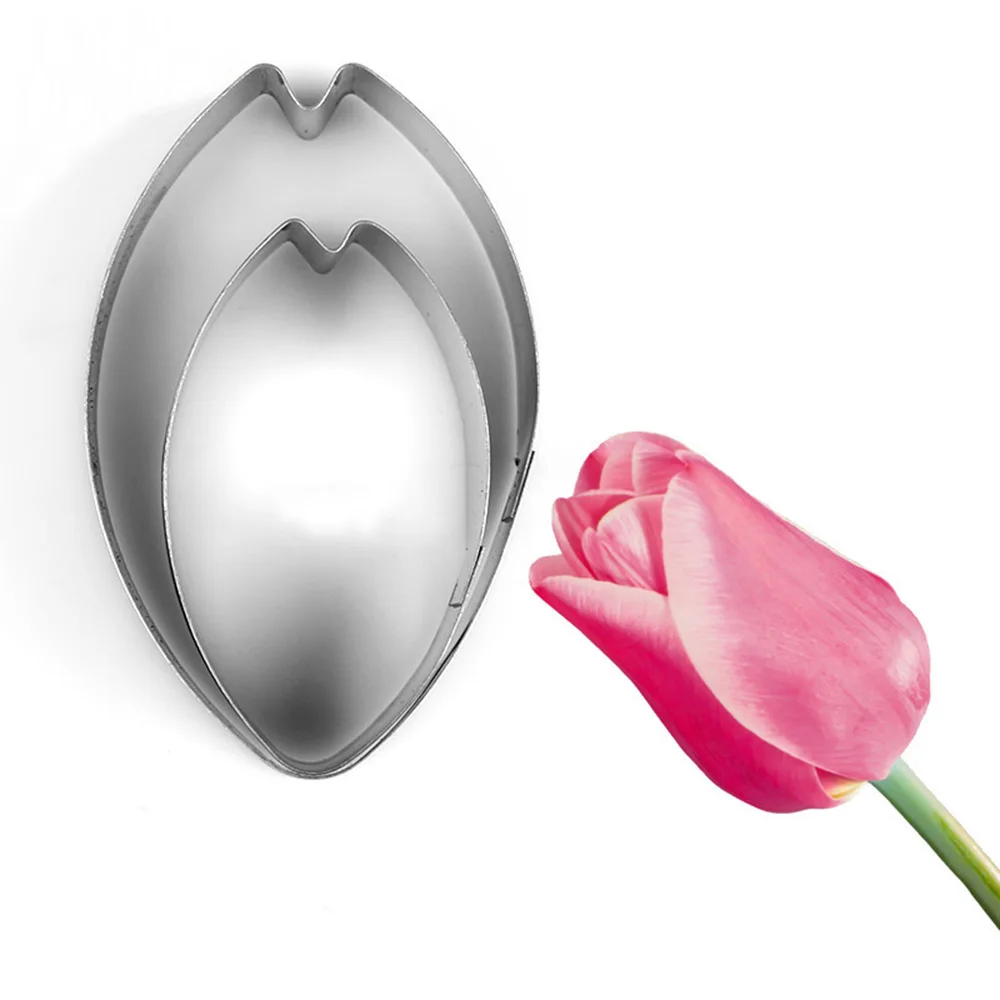 2 шт./компл. формы для тюльпана из нержавеющей стали глиняные жвачки инструменты