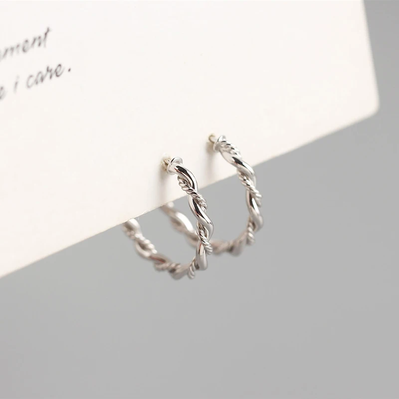 

Aide 925 Sterling Silver Luxury Hyperbole Hiphop Big Hoops Earrings for Woman Party Valentine's Day Pendientes Earring Jewelry