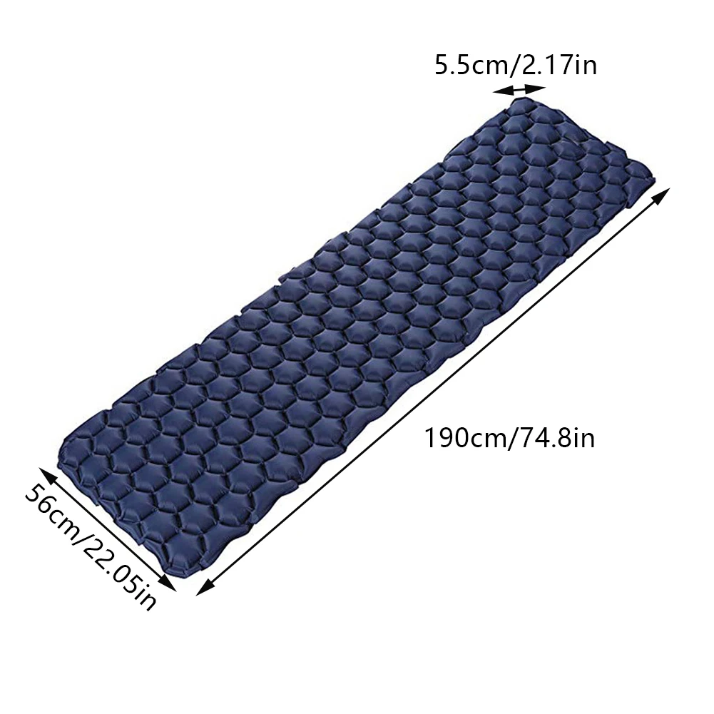 

Outdoor Sleeping Pad Camping Inflatable Mattress With Pillows Travel Mat Folding Bed Ultralight Air Cushion Hiking Trekking