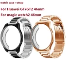 Металлический ремешок + защитный чехол для Samsung Galaxy Watch 3 41 мм 45 мм Gear S3 Frontier 4642 мм Active 2 браслет Huawei GT22e ремешок