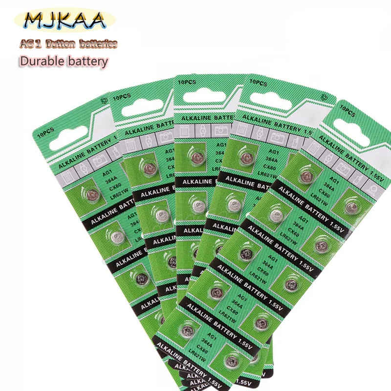 80 шт. низкая цена Mjkaa AG1 364 164 531 SR60 LR621 SR621SW батарея 1 55 V Кнопка часы 100% оригинальный