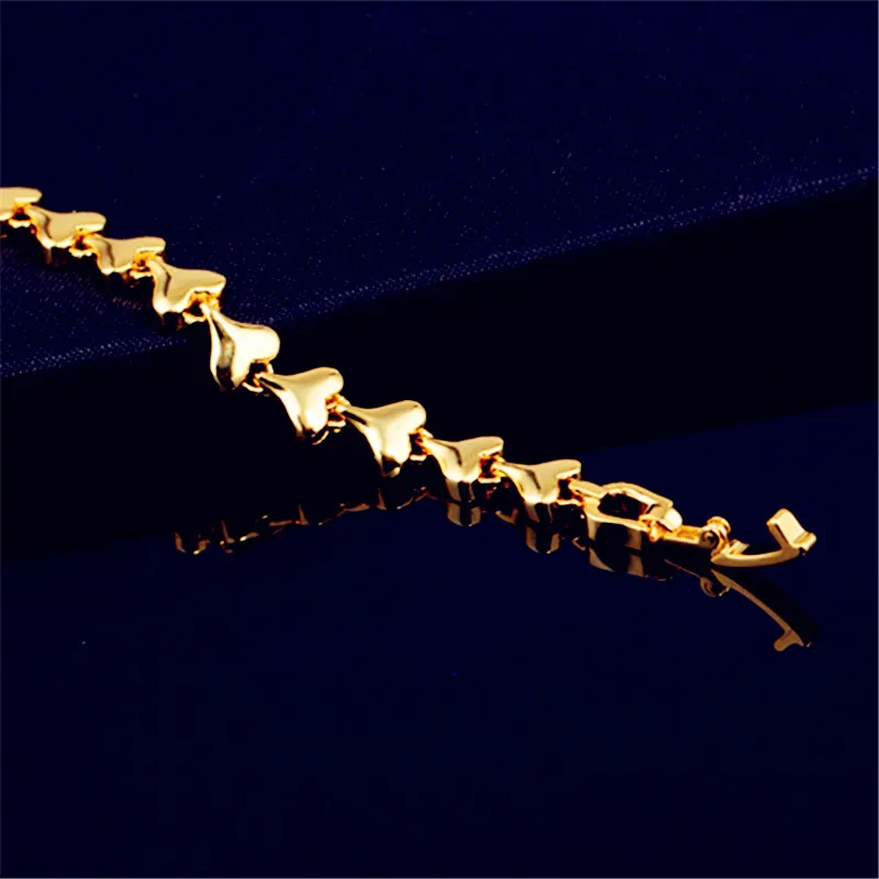 

New Silver Gold Bracelet Temperament Female Wild Love Zircon Hand Jewelry Chain