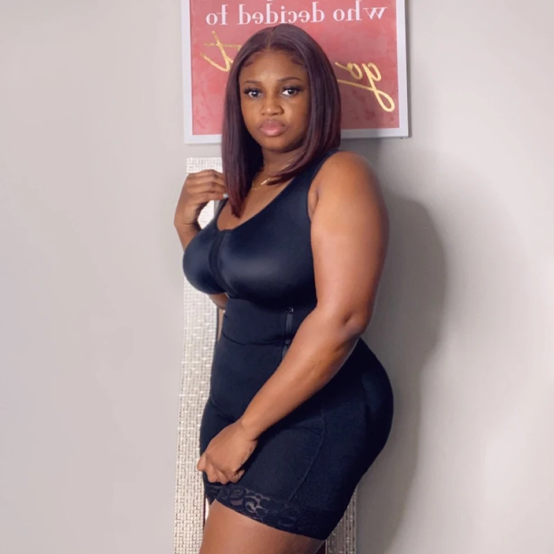 High Compression Shapewear With Hook And Eye Front Closure shaper Adjustable Bra Slimming Bodysuit Fajas Reductoras Y Modeladora