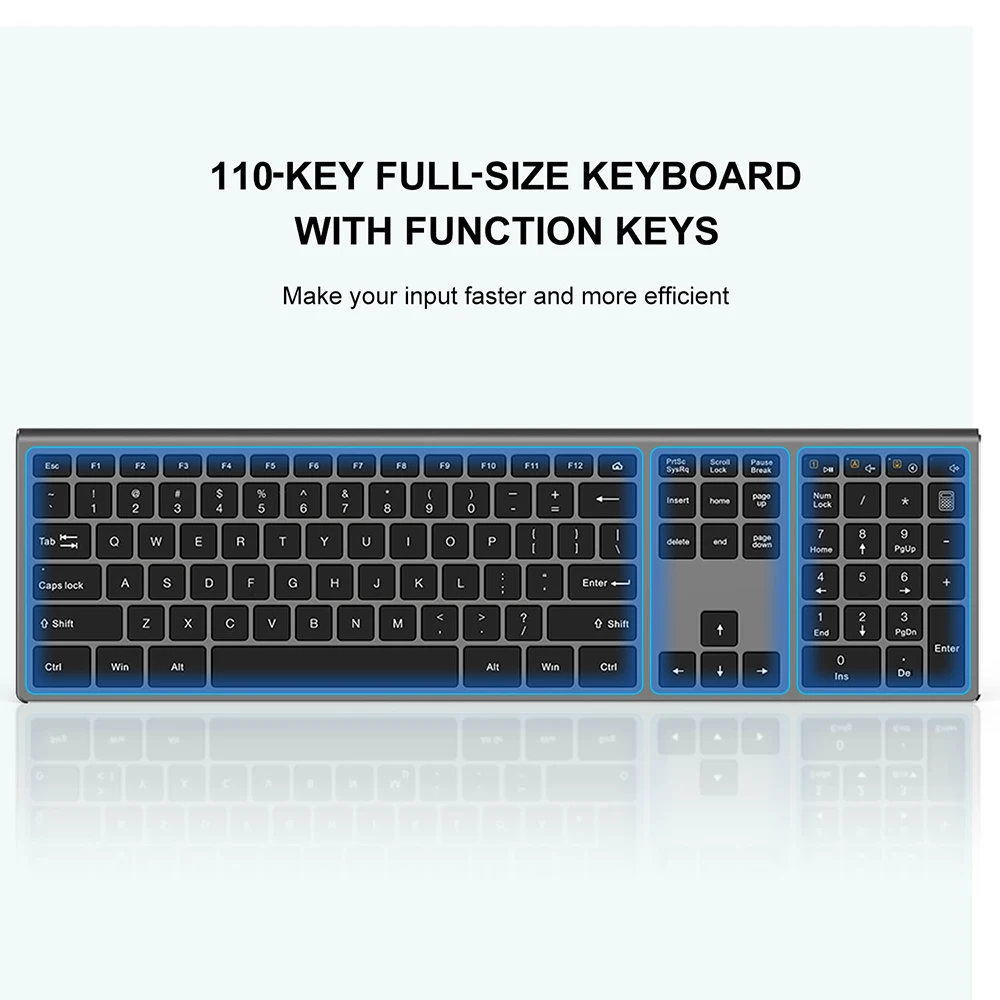 jelly comb usb wireless keyboard ergonomic scissor design keys full size slim office computer keyboard russianspainus layout free global shipping