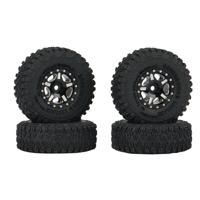 

4 шт. 53 мм 1,0 комплект колесных ободов Beadlock для 1/24 RC Crawler Car Axial SCX24 90081 AXI00001, детали для обновления