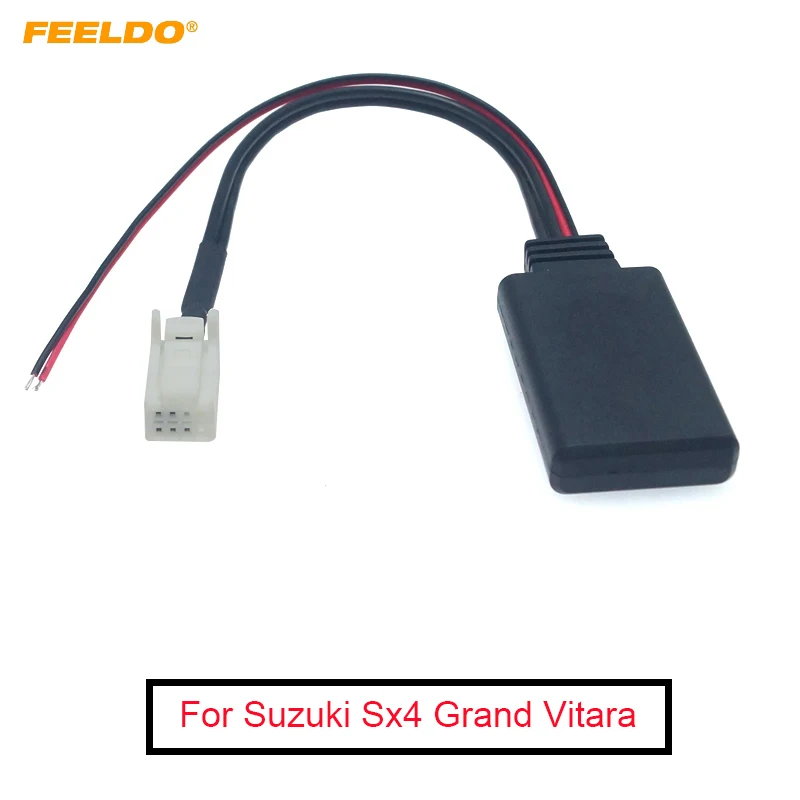 Автомобильный беспроводной модуль Bluetooth FEELDO 1 шт. музыкальный AUX адаптер для Suzuki Sx4
