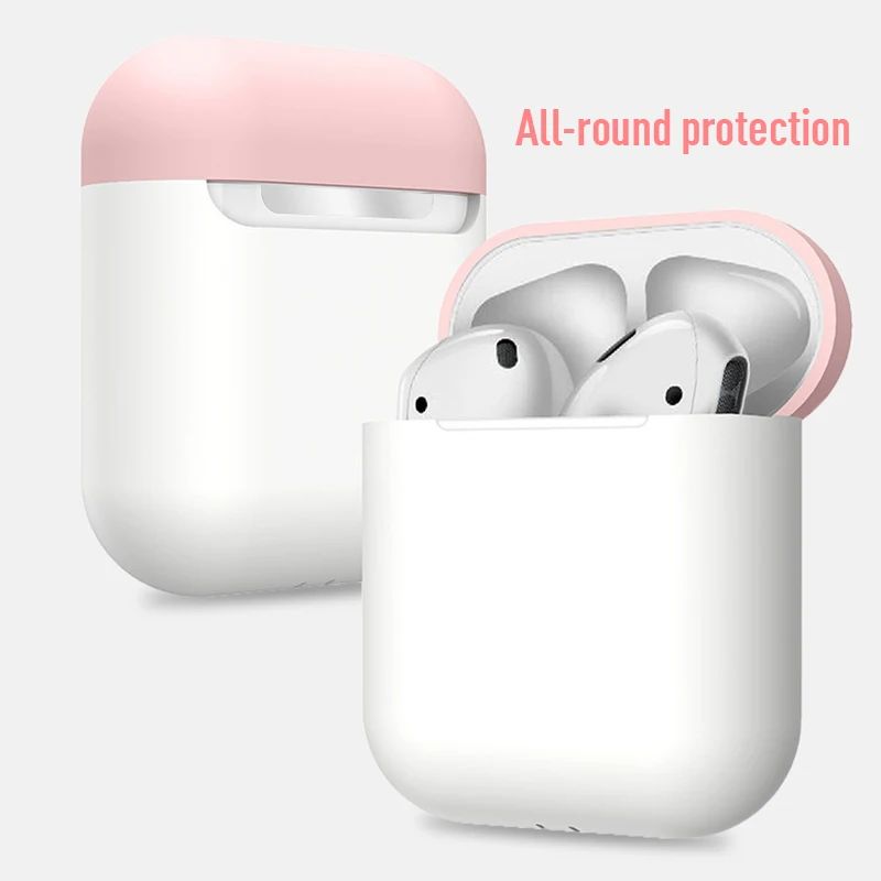 Мягкий силиконовый чехол для AirPods, уплотненные наушники для apple Airpods, цветной противоударный чехол с защитой от падения для AirPod, защитный чехол
