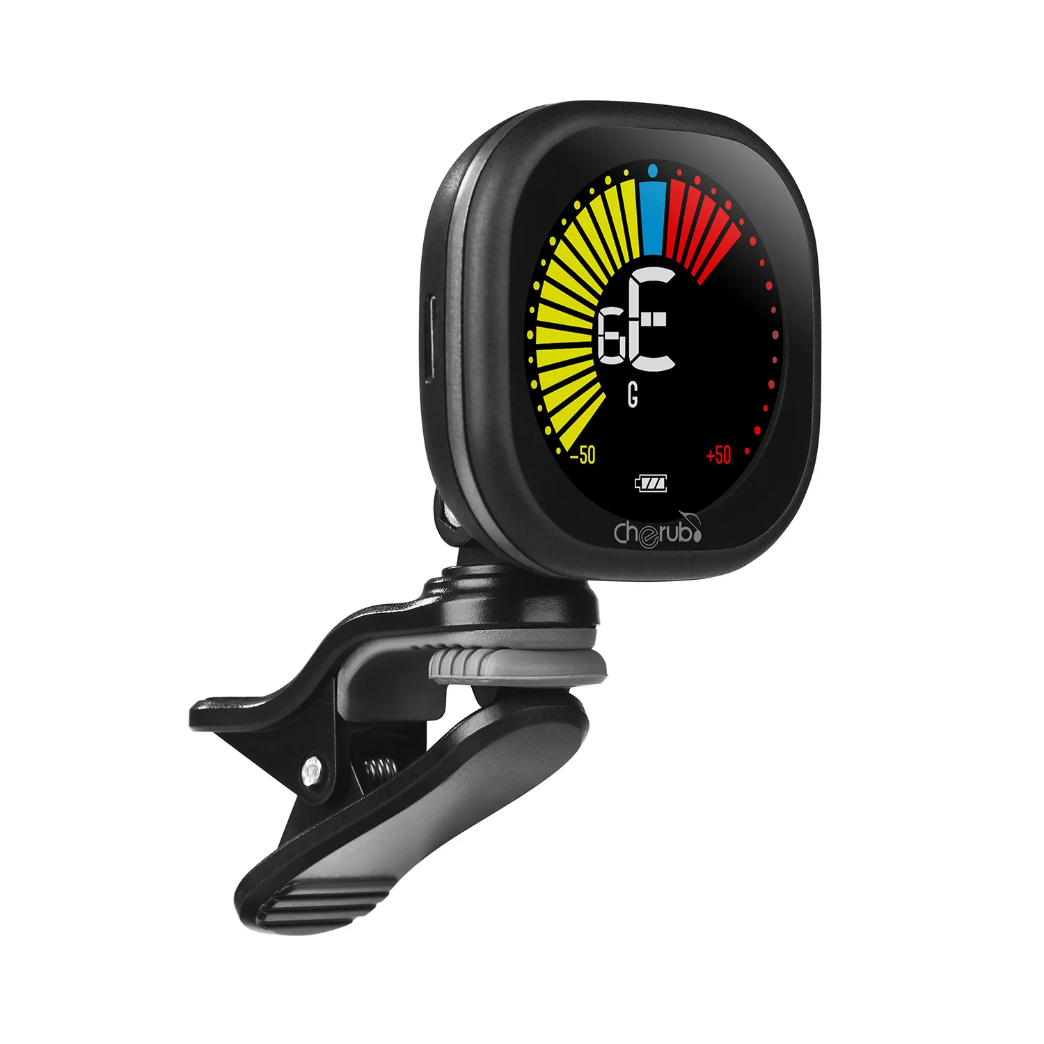 WST-670 Перезаряжаемые клип на гитарный тюнер ЖК-дисплей Цвет Дисплей для гитара