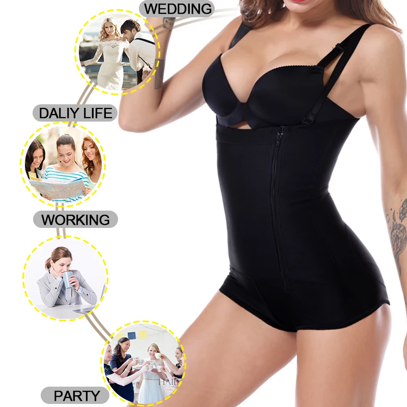 Большой размер латекс Для женщин Body Shaper похудения белье после липосакции пояс клип боди талии формирователь Reductoras Корректирующее белье