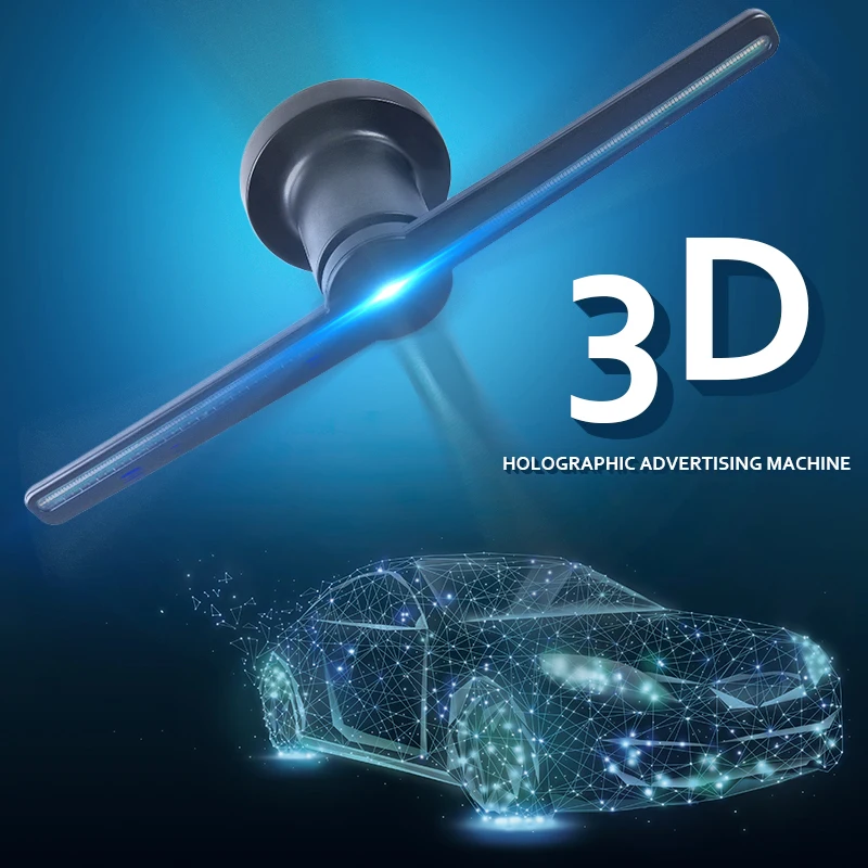 42 см 224 светодиодный s 3D Wifl голографический плеер рекламный дисплей логотип светодиодный светильник-вентилятор 3D светодиодный рекламный логотип светильник