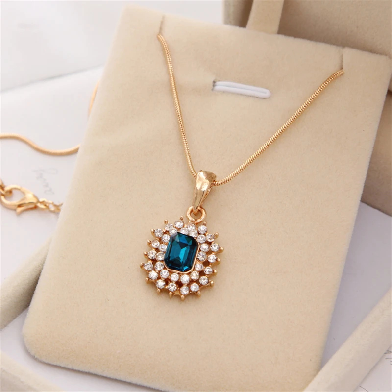 Комплект из колье и серёг австрийского хрусталя|rhinestone jewelry set|necklace earring setearrings set |