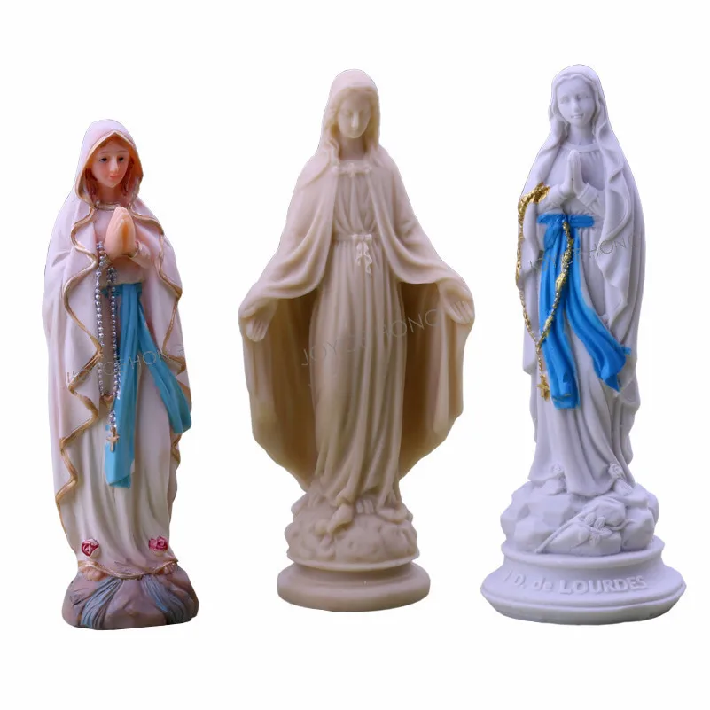 Статуя Девы Марии Рисунок Фигурка из смолы Lourds Saint|Статуи и скульптуры| |