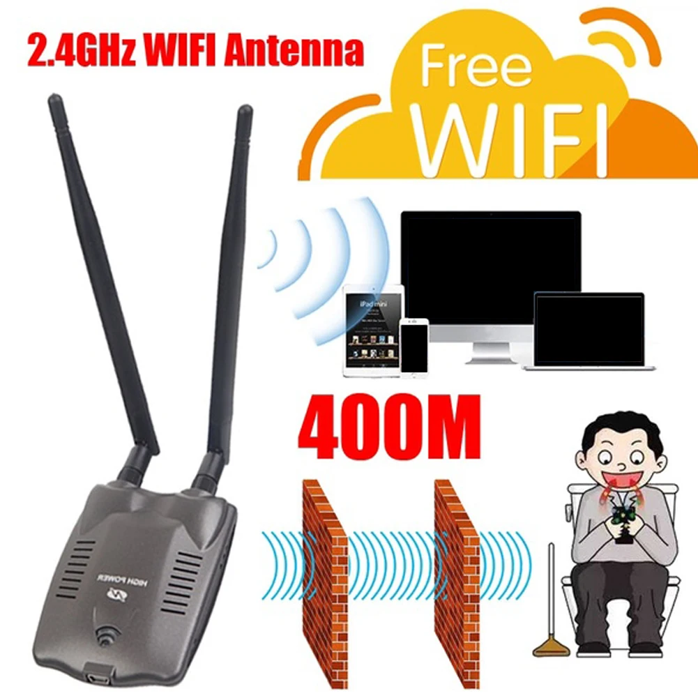 Длинный диапазон Ralink 3070 чипсет USB wifi адаптер Стабильный Прочный двойной антенна