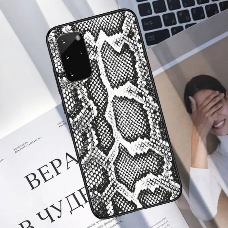 

Snake skin luxury article purple Phone Case For Samsung galaxy S 7 8 9 10 20 edge A 6 10 20 30 50 51 70 note 10 plus