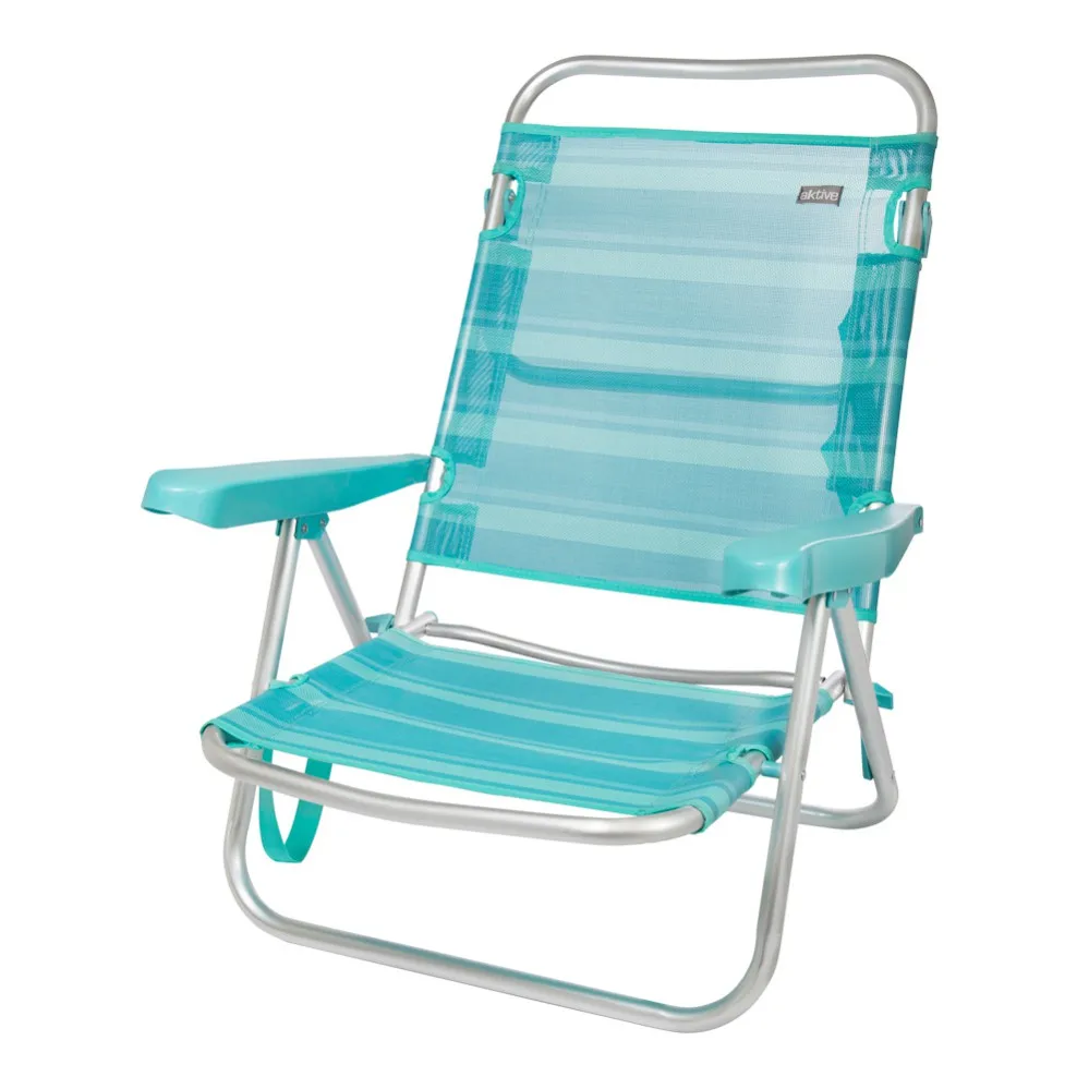 

Aluminum multi-position chair Aktive Beach-Mediterranean, Beach chairs, folding chairs with backrest, folding camping chair