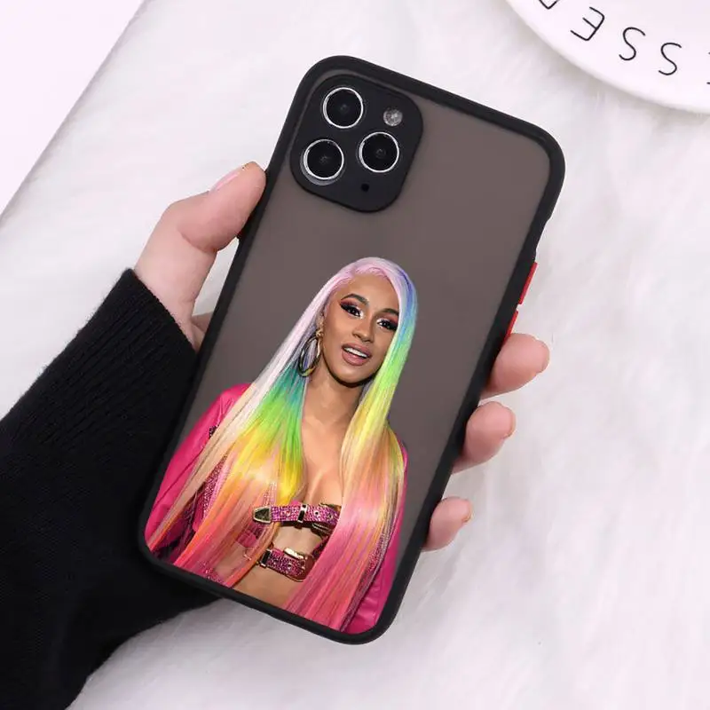 

Cardi B Rapper actor star SEXY Phone Case Matte Transparent for iPhone 7 8 11 12 s mini pro X XS XR MAX Plus cover funda