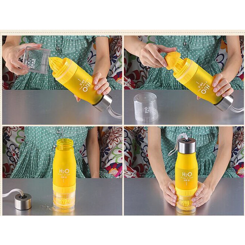 Ветровой цветок новый креативный фруктовый Infuser 650 мл H2O пластиковая портативная