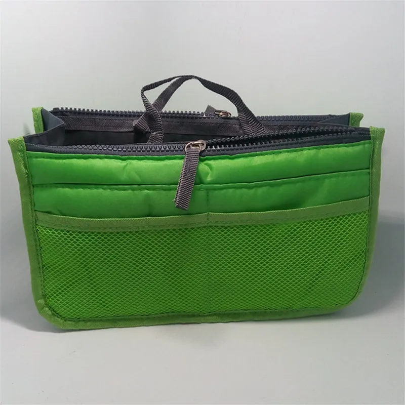 2020 Newest Handbag Organizer Insert Liner Travel Bag Large Purse Ladies Cosmetic Double Zipper Storage | Багаж и сумки