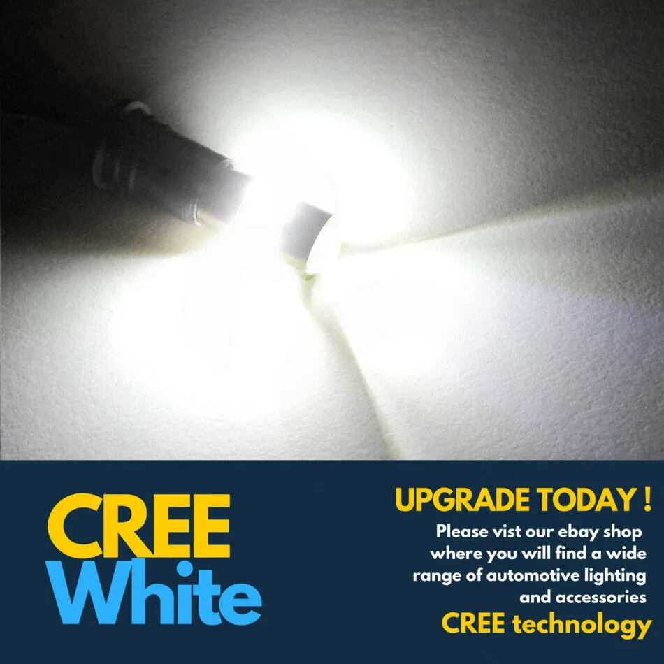 

168 Bulbs White 2.16W 35mm Car Error Free Interiors LED License Plates