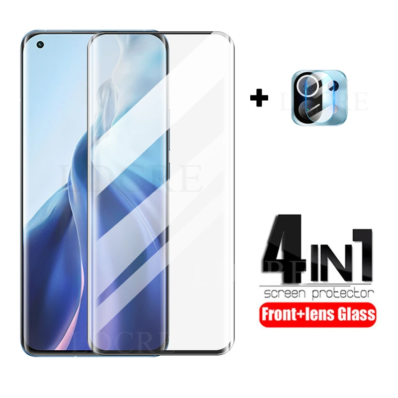 

Full Cover For Xiaomi Mi 11 12 Glass Screen Protector For Xiaomi Mi 11 Pro Tempered Camera Glass Film For Xiaomi Mi 11 12 Ultra