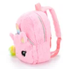 Модный детский рюкзак с мультяшным единорогом, рюкзак с большими глазами и вышивкой для детского сада, детская школьная сумка, удобная плюшевая сумка