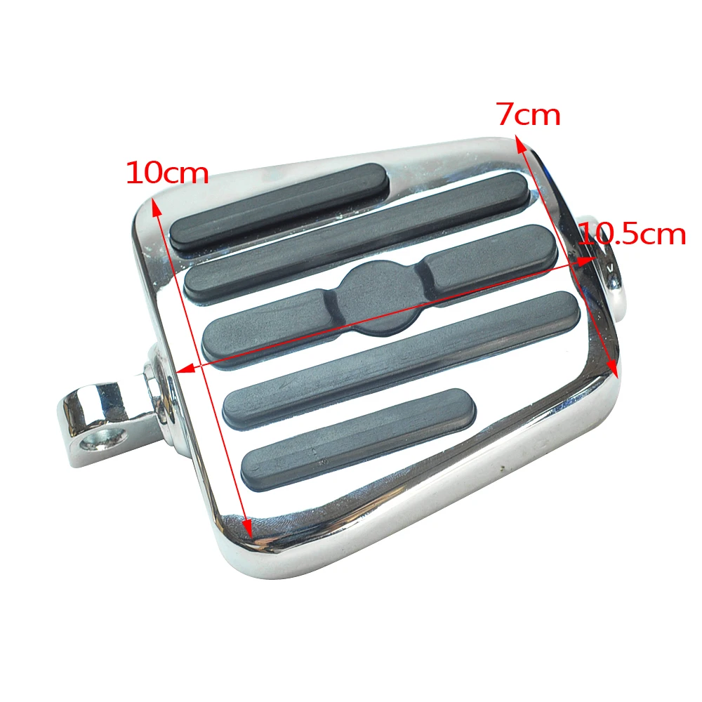 

2 Pcs Chrome Mount-style footpeg supports Footboards Motorcycle Foot Pegs Footrests case for Harley Dyna Softail Sportster