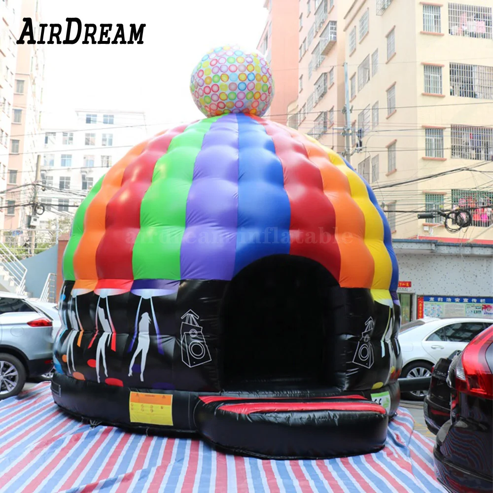 

Colourful Commercial 3/4m dia Inflatable Disco Dome Music Bouncy Castle Party jumping Bouncer For Sale