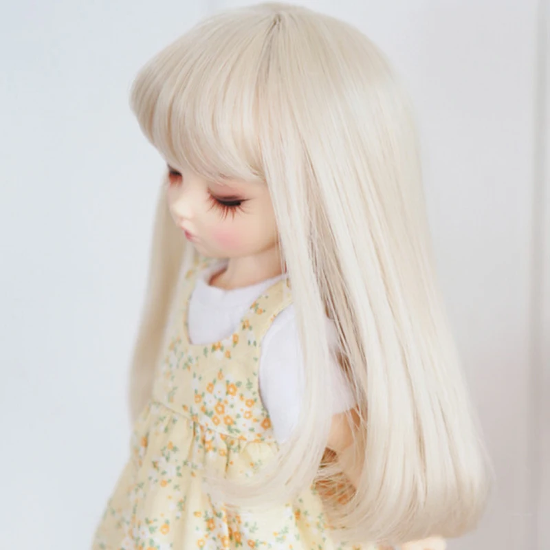 1/3 1/4 1/6 1/8 Bjd Sd кукла парик проволока светильник лый блонд Прямые высокой
