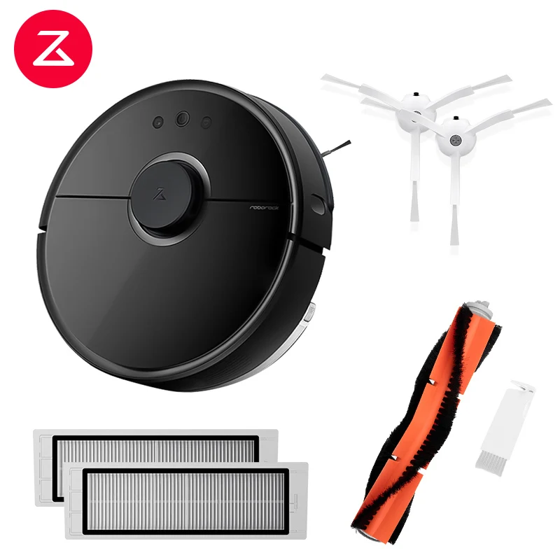 S55 with accessary Новое поступление черный версия Xiaomi Roborock S55 робот пылесос 2 для дома приложение Управление и мокрой радикальные зачистке Smart планируется - Цвет: S55 with accessary