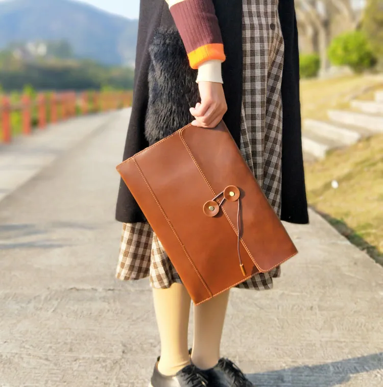 Новинка 2021 винтажный женский клатч Ретро сумка-конверт A4 Сумка для документов