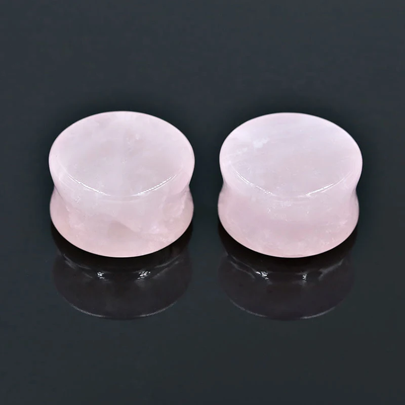 Горячая Распродажа 2 шт./пара двойной расклешенный натуральный камень затычка