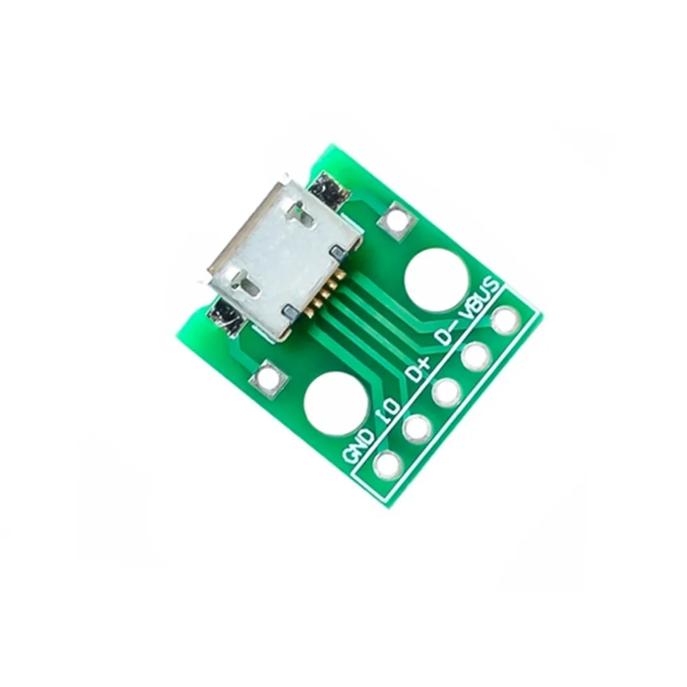 MICRO USB к DIP адаптер 5pin гнездовой разъем B Тип печатной платы конвертер pinboard 2 54