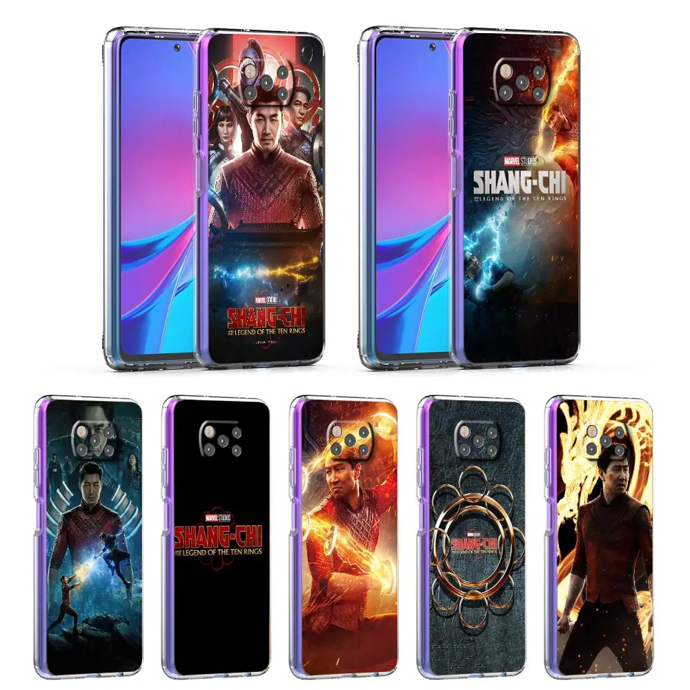 

Clear Case For Xiaomi Mi Poco X3 NFC M3 Pro F3 GT F1 X2 Silicone Shell 11 Lite 11T 10T 9T Soft Phone Cover Marvel Shang-Chi Sac