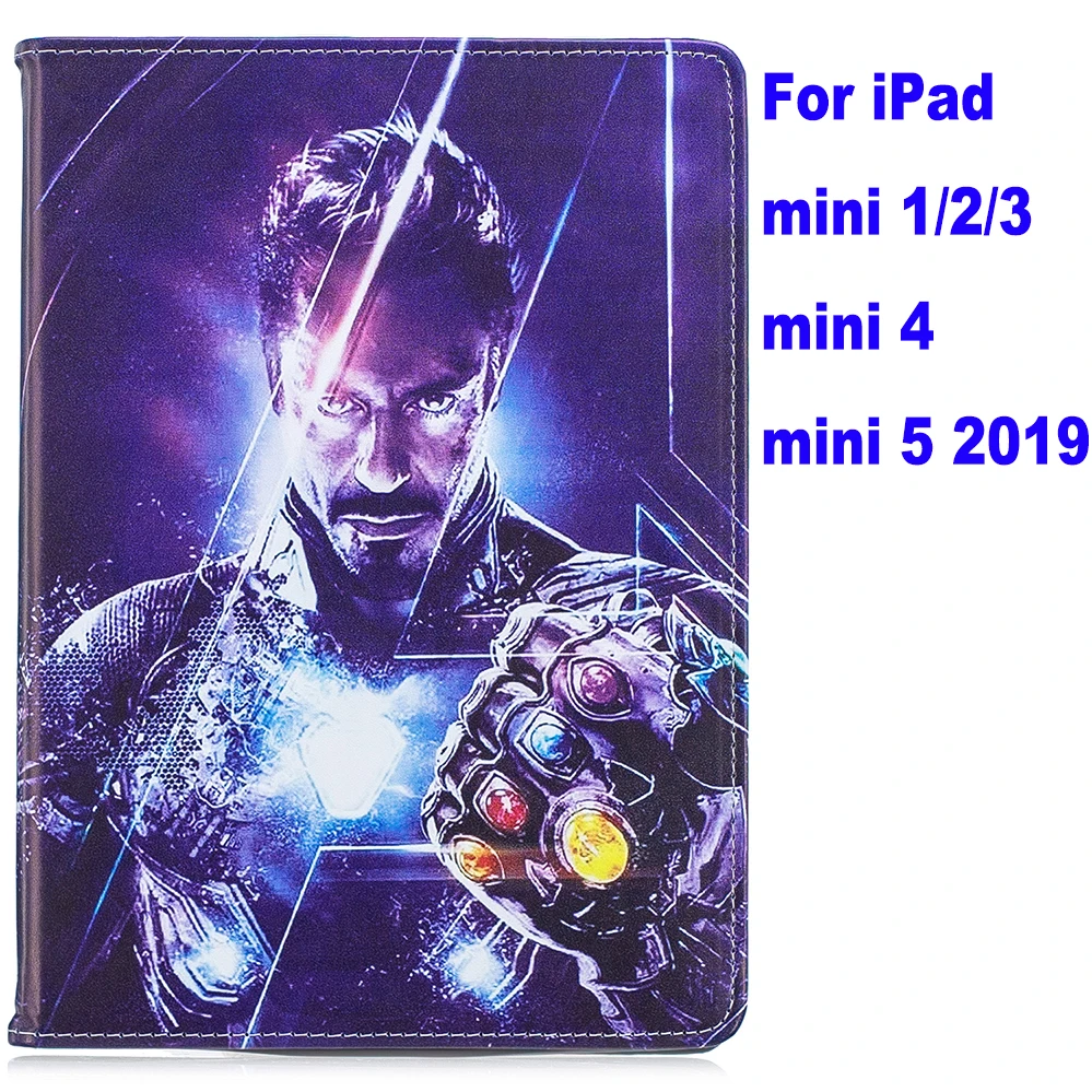 as photo Чехол для ipad 4 air 2 ipad 9,7 ipad mini 1/2/3/4/5 Pro Movie Marvel Мстители эндгейм Тор стенд coque capa Cover - Цвет: as photo