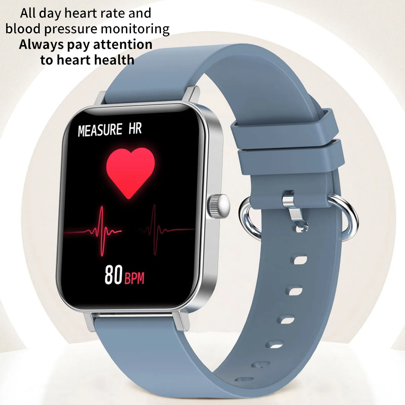 1.69 Inch Full Touch Hd Screen Smart Watch Ipx7 Waterproof Sport Tracker Support Bluetooth Calling Heart Rate Smartwatch | Электроника