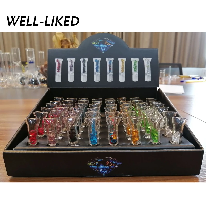 

Алмазный стеклянный держатель для сигарет, Премиум плоский стеклянный наконечник для фильтра на роликах, наконечники для курения из стекла...