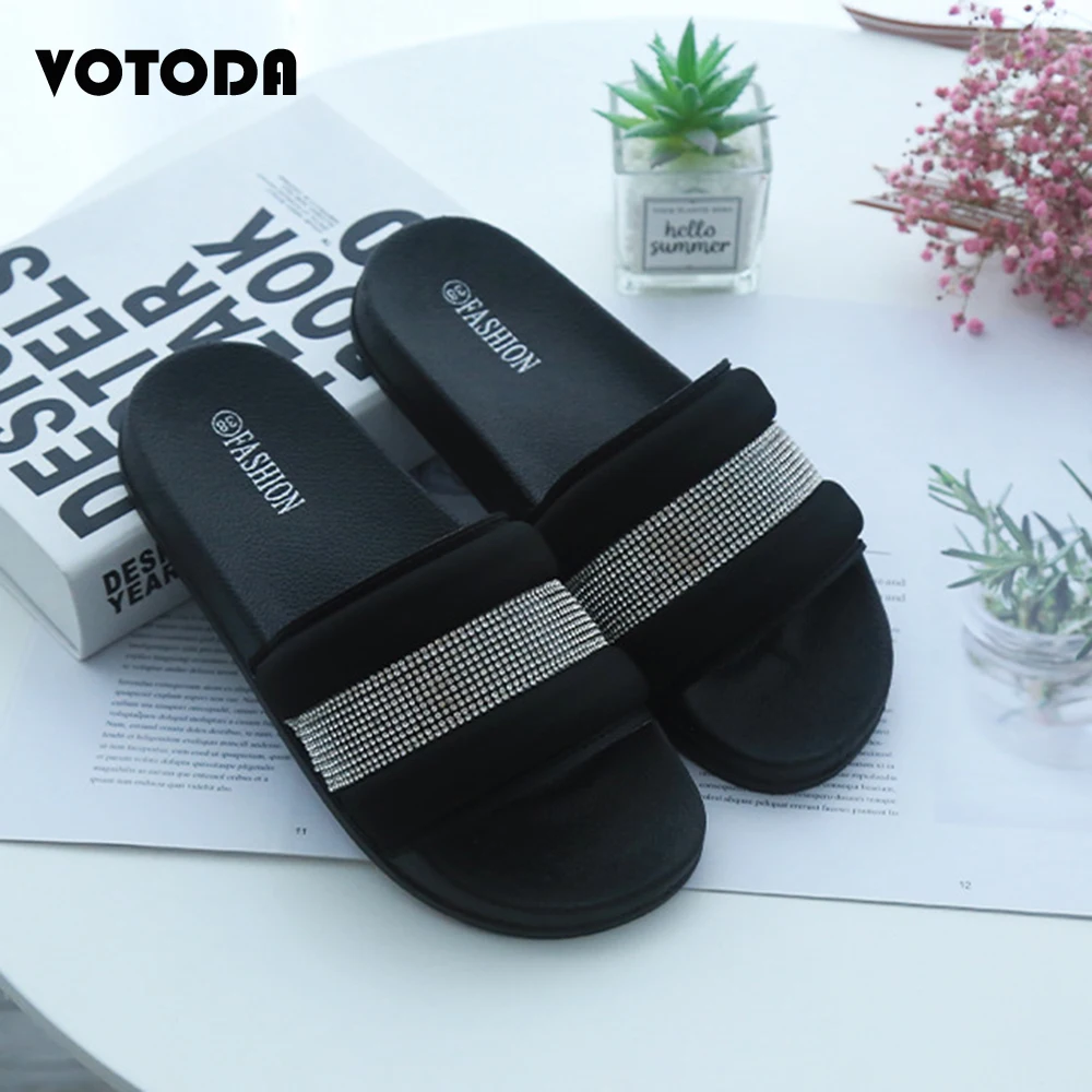 

Summer Women Beach Slippers Rhinestone Slippers Bling Jelly Slides Outdoor Female Flip Flops Fashion Casual Luxury Ladies Shoes