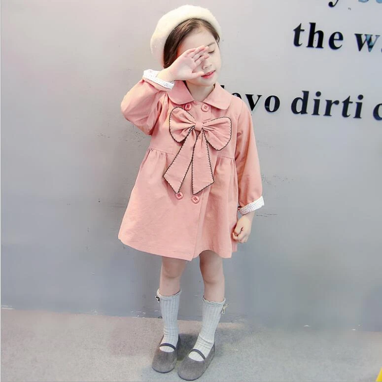 Осенние детские куртки в европейском стиле; модное manteau enfant fille; милое пальто и куртки в горошек для девочек; Casaco Menina; сезон весна - Цвет: As picture
