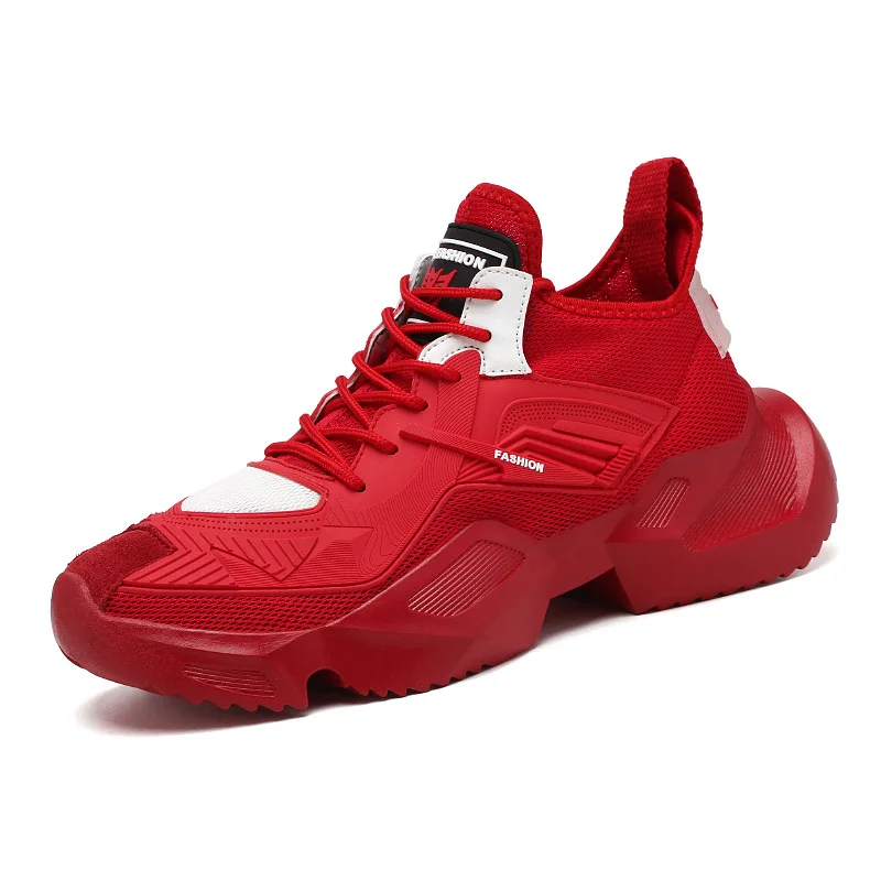 

2019new spring and summer casual sneakers mesh breathable lightweight men's shoes flying woven tide shoes M336